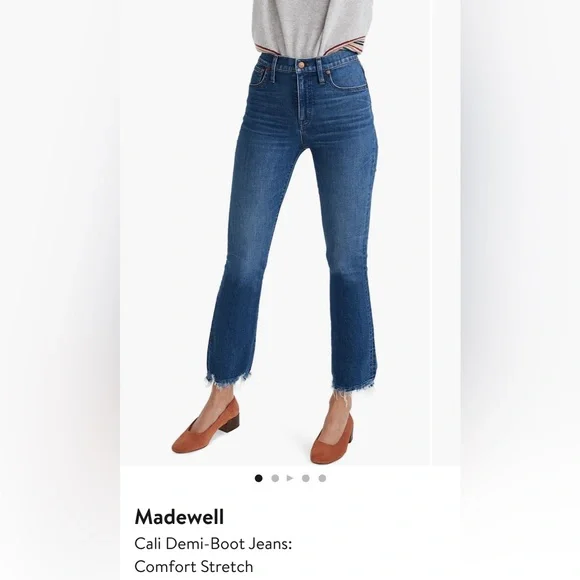 Madewell Jeans Madewell Cali Demi Boot Cut High Waisted Denim